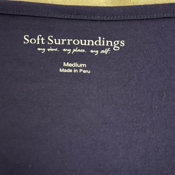 Soft Surroundings Long Sleeve Top Size Medium - Picture 2 of 5